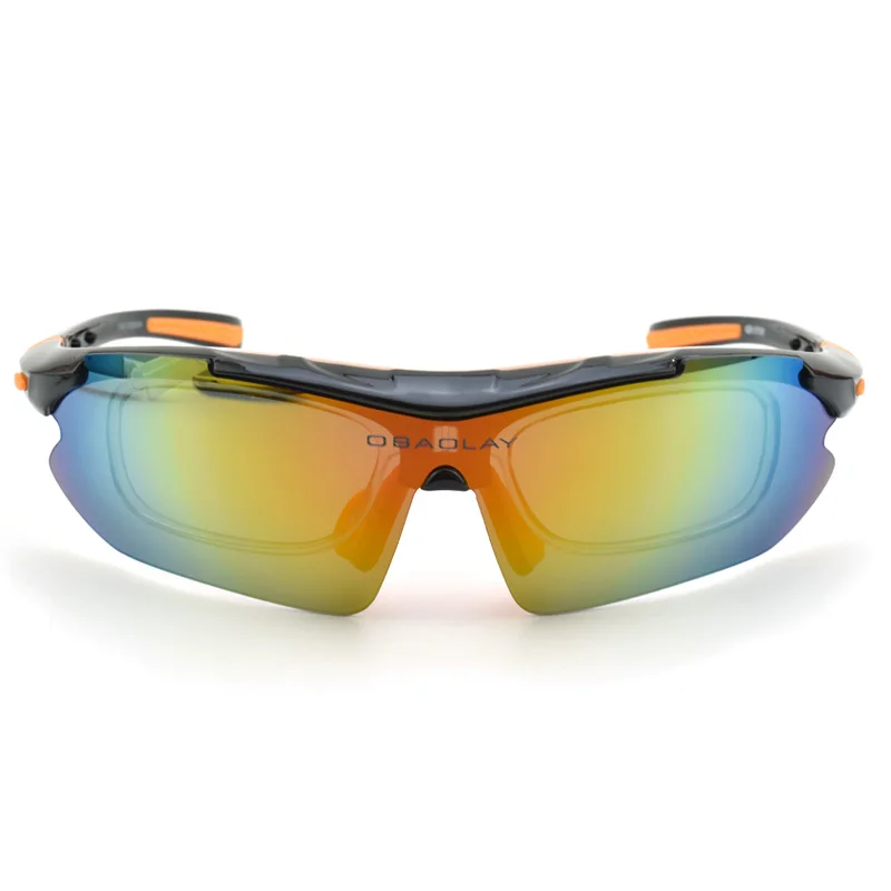 Polarized Cycling Glasses Bike Sport Sunglasses Bicycle Eyewear MTB Goggle 5 Lenses with Myopia Frame