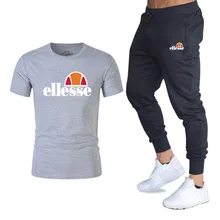 Men Fashion Two Pieces Sets T Shirts+pants Suit Men Summer Tops Tees Fashion Brand Print Tshirt High Quality Sportswears 2 Sets 