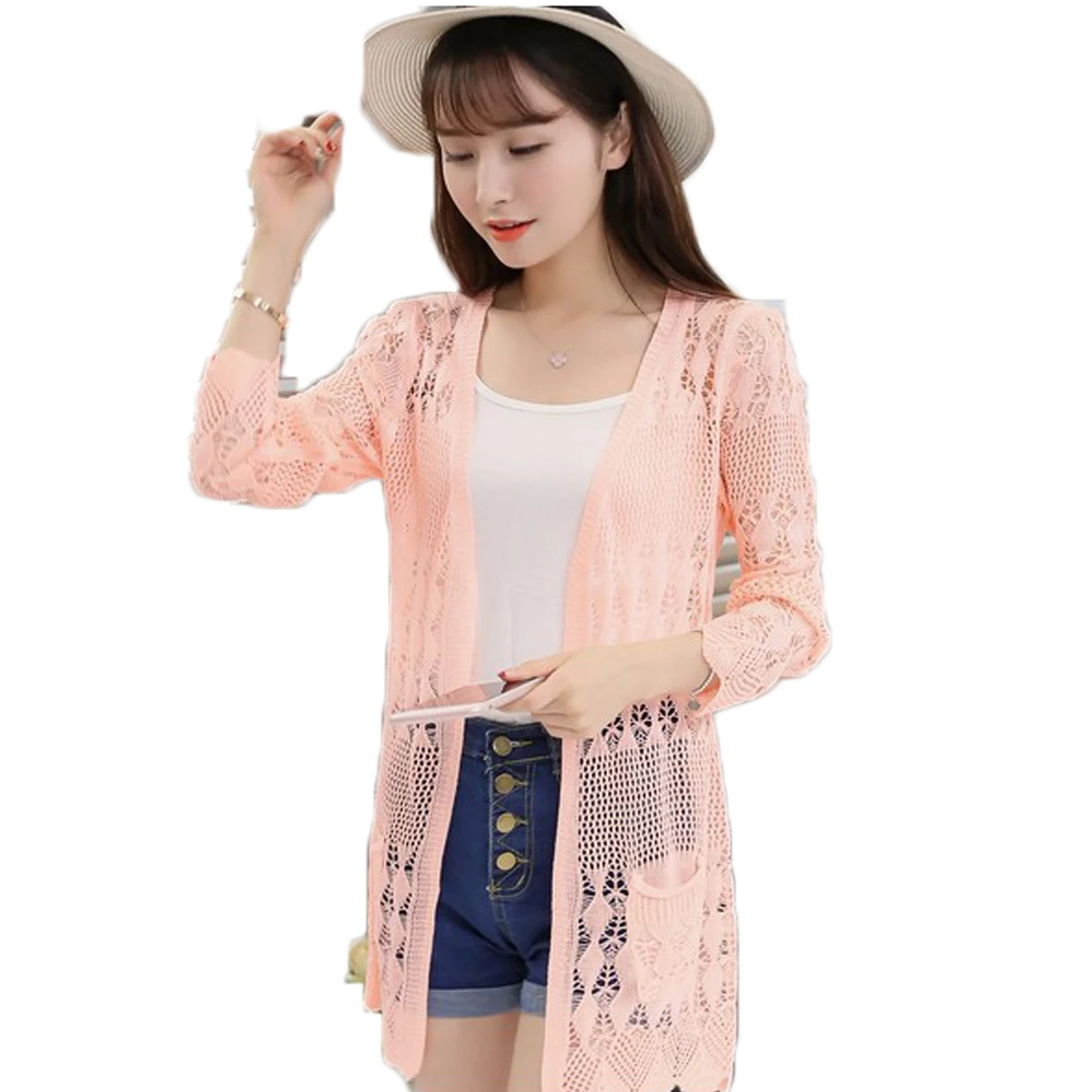 Online Get Cheap Summer Cardigan For Women -Aliexpress.com 2017 Ladies Crochet Tops Summer Hollow Out Knitted Sweaters Cardigan Rebecas Mujer Fashion Women Beach Cardigan - Online Get Cheap Summer Cardigan For Women -Aliexpress.com