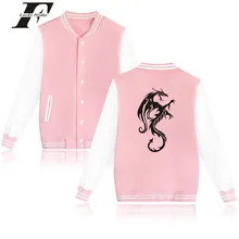 LUCKYFRIDAYF Angry Dragon Baseball Jacket Autumn Warm Cotton Female Fashion Winter Jacket Women Plus Size Casual Street Wear
