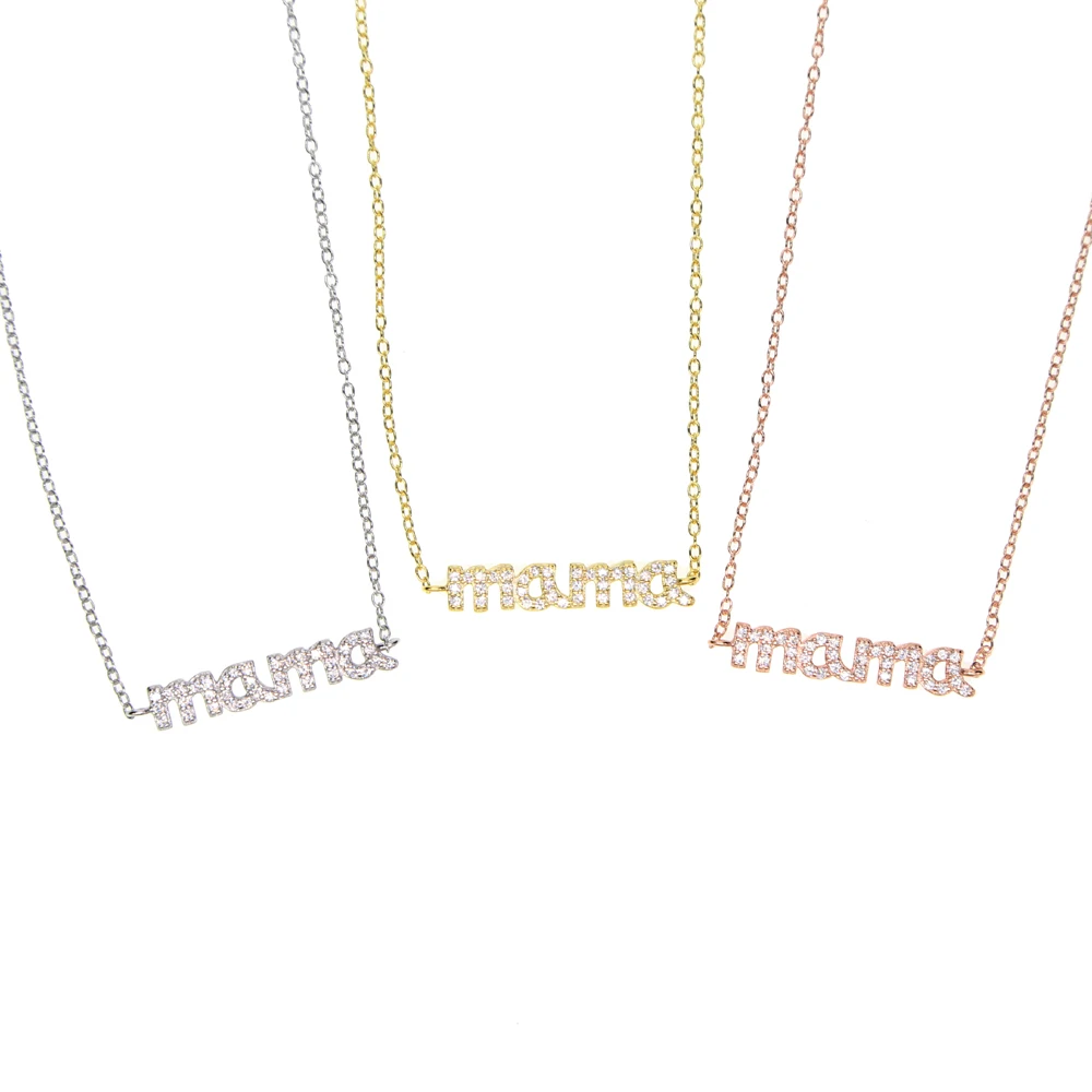 mama necklace silver