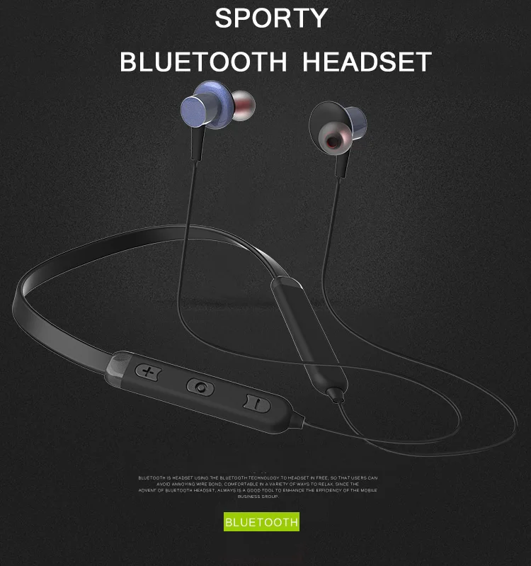 Volemer Bluetooth Earphone Magnetic Wireless Sport Neckband Headphones With Mic  Headset Stereo Earbuds For Moblie Phone Xiaomi (1)