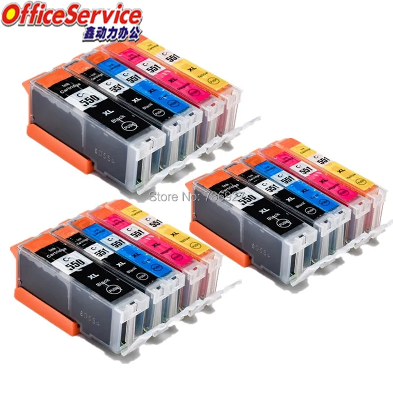 Katie Inchiostro Commestibile Cartucce Set Di 5 PGI-550 CLI - Foto 5