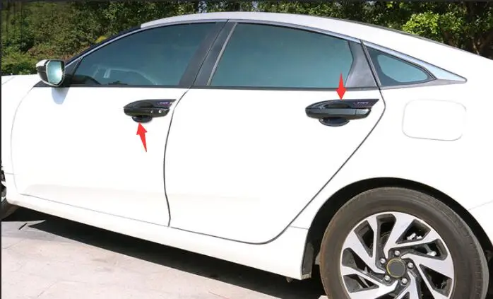 Для Honda 10 поколение civic Наружная ручка дверная чаша паста блестками специальная накладка на дверь под ручку декоративная