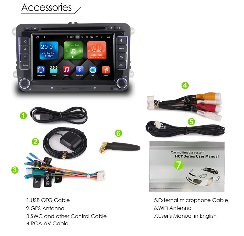 Sale Two Din Android 9.0 VW DVD Player GPS Navigation For VW Beetle Caddy CC Golf Polo Jetta Tiguan T5 car radio gps stereo 2G RAM 17