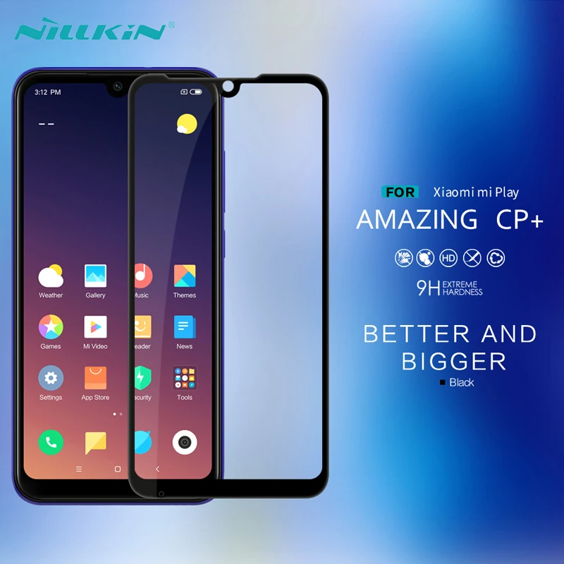 Закаленное стекло для Xiaomi Mi Play защита экрана Nillkin CP + 0 33 мм противовзрывное полное