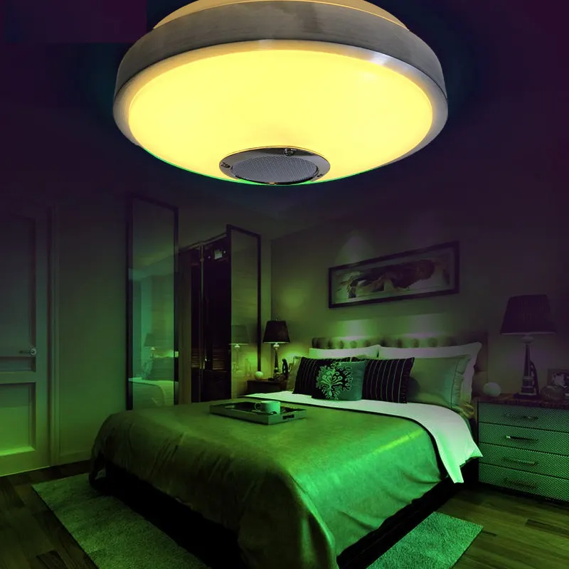 Потолочный светильник KINLAMS светодиодный с bluetooth динамиком 12 Вт 18 Вт|ceiling lights|bedroom