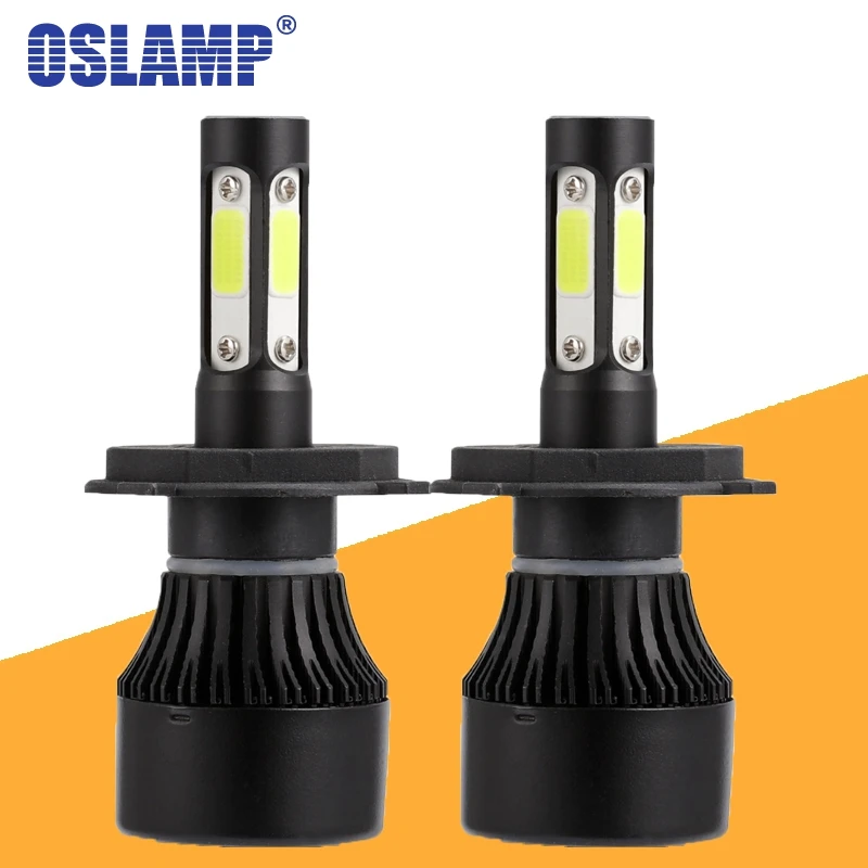 

Oslamp X7 4 Side Led Headlight 100W 10000LM H4 H7 9005 9006 H11 Car LED Headlight Bulbs Auto Led Headlamp Led Light 12v 24v