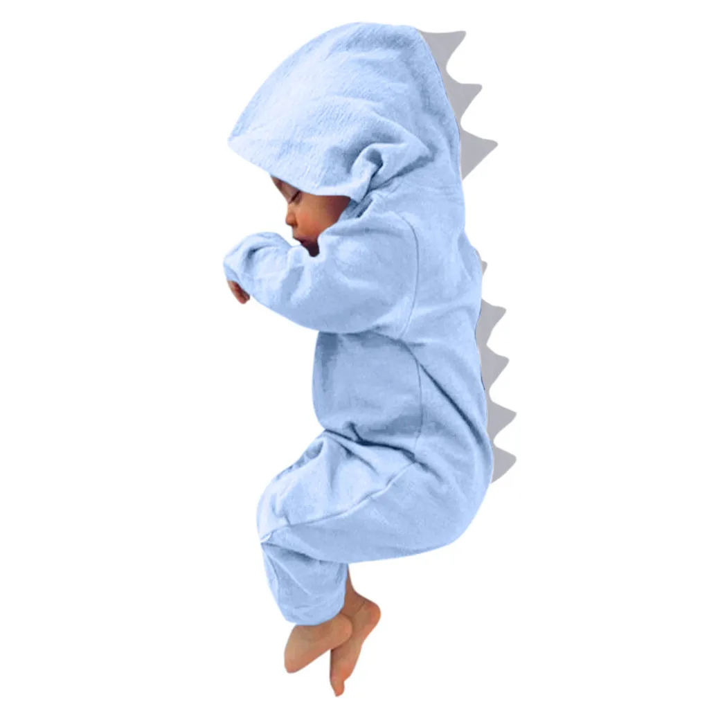 Одежда для малышей комбинезон с динозаврами с капюшоном ropa bebe bebek tulum для новорожденных мальчиков и девочек ползунок Комбинезон спортивный костюм