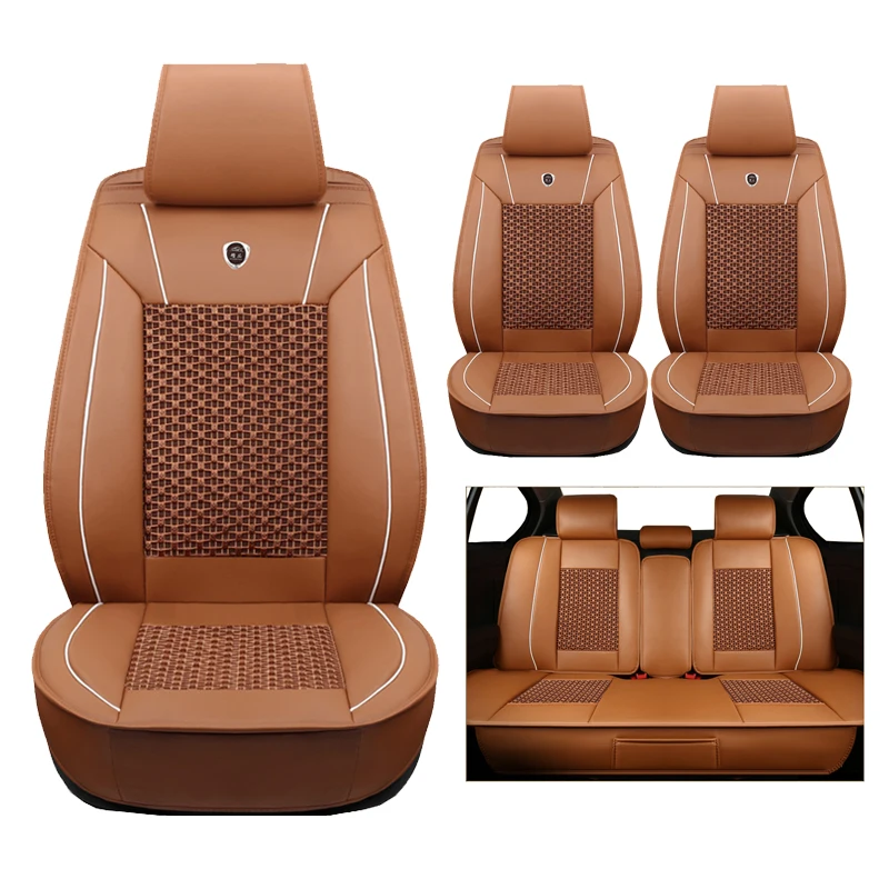 High quality (leather+silk) Car Seat Covers for Jaguar All Models XF XE