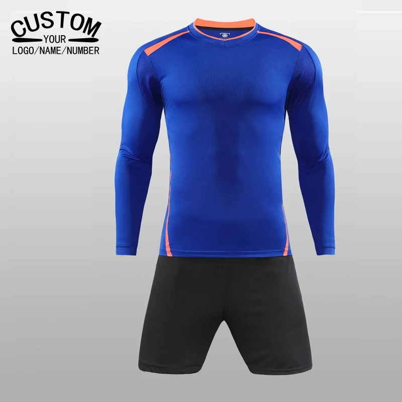 Long Sleeve Mens survetement football form 2017 Jerseys Full Set Soccer