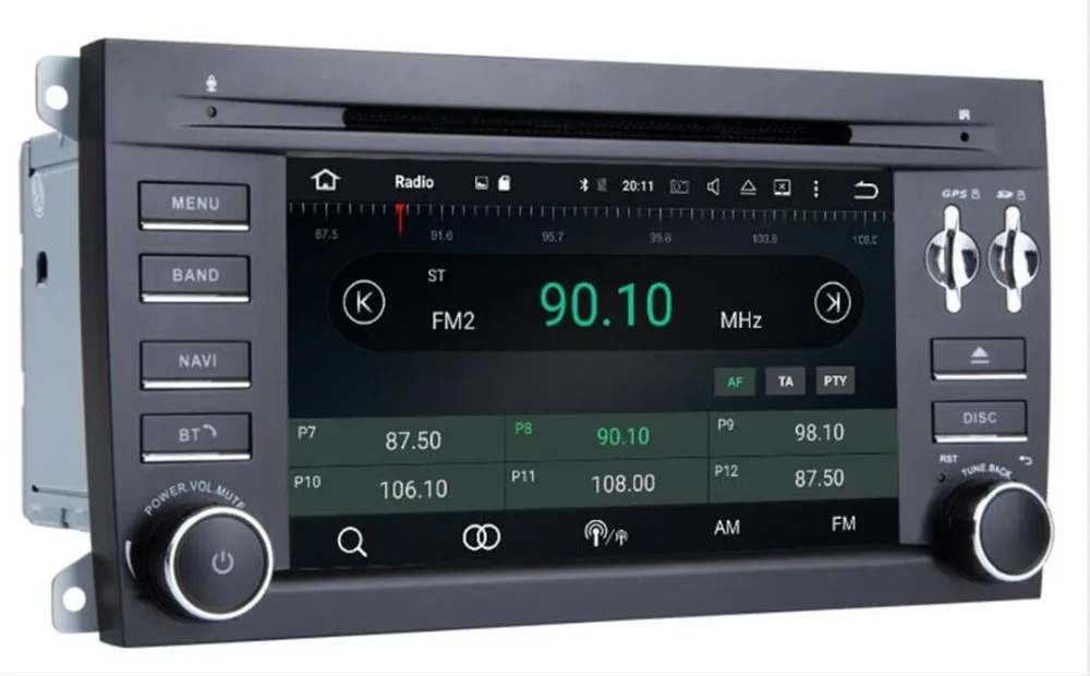 2 Din Android 9,1 автомобильный DVD мультимедийный плеер для Porsche Cayenne радио 2003 2004 2005 2006 2007 2008 2009 2010 955 мм головное устройство