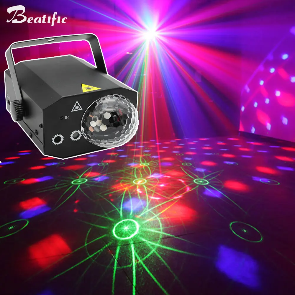 Sound Party Lights Laser Show Projector Magic Disco Ball for home