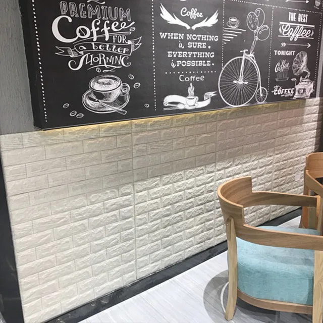 3D Wall Panel Stickers Living Room 3D Brick Wallpaper for Kids Room Bedroom Home Decor 3D Wall Covering Self adhesive Wallpaper