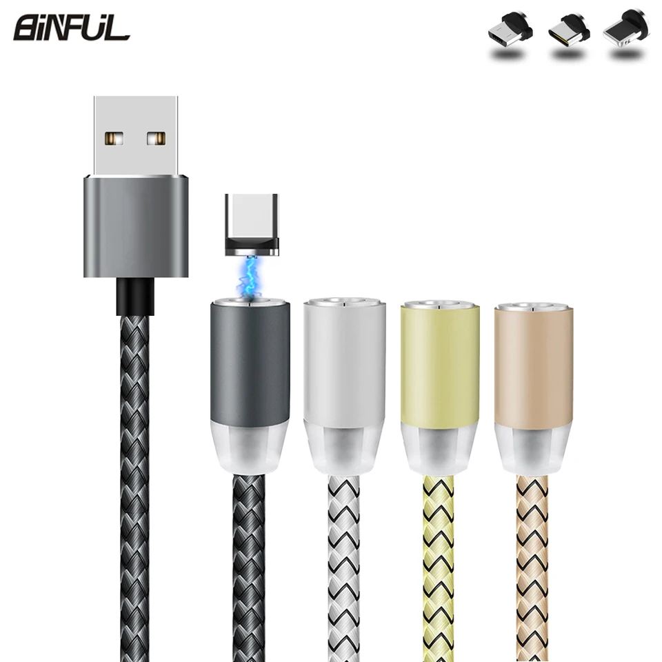 Магнитное зарядное устройство USB Type C 1 м/2 м для Oneplus 6 Huawei P20 Mate 10 Pro|Зарядные
