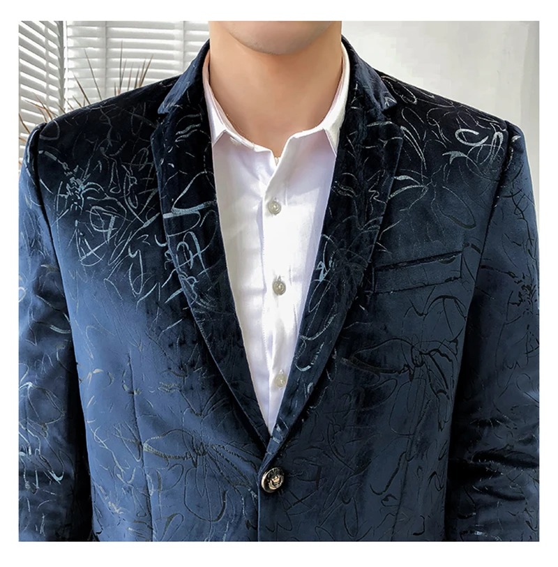 Blazer Masculino Slim Fit Casual Blazers Men Suits Wedding Blazer For Men  (12)