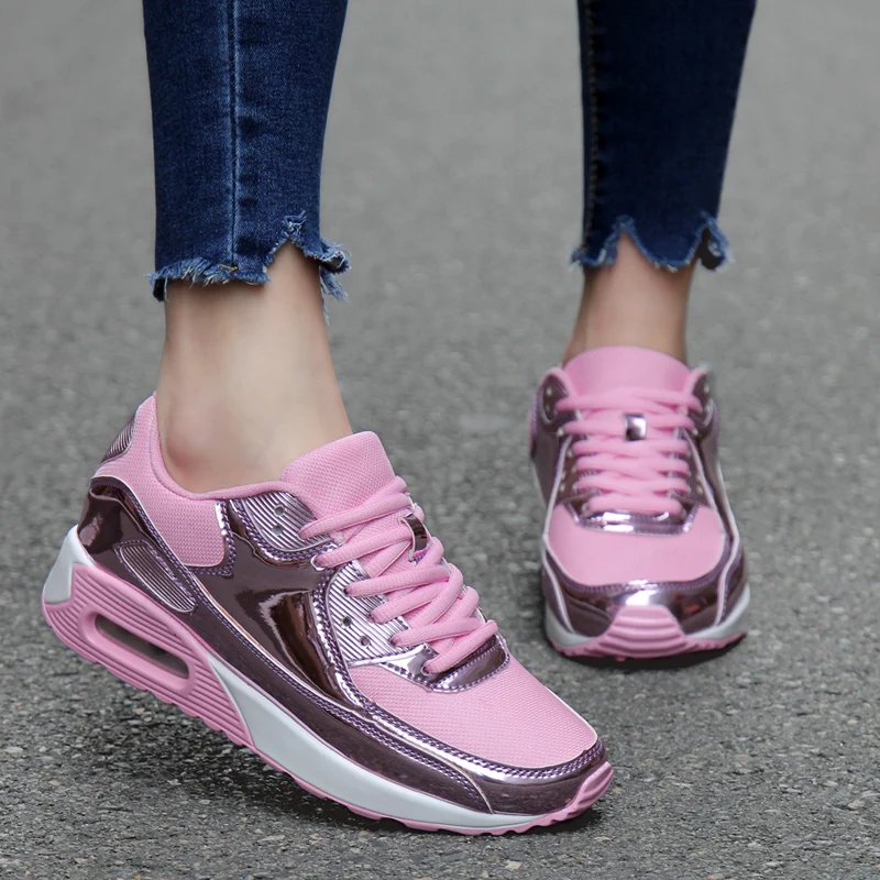 Обувь для бега для мужчин и женщин; спортивная обувь на воздушной подушке; мужская обувь на плоской подошве для бега и ходьбы; женские кроссовки; zapatillas mujer
