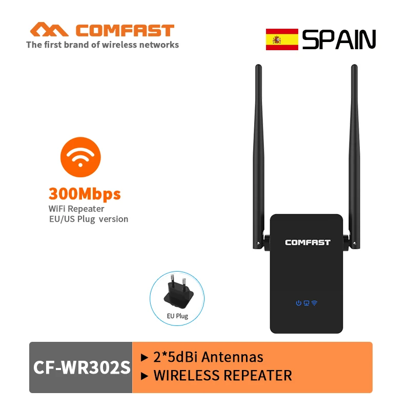 

COMFAST Wireless WiFi Repeater Signal Amplifier 802.11N/B/G Wi-fi Range Extender 300Mbps Signal Boosters Repetidor Wifi router
