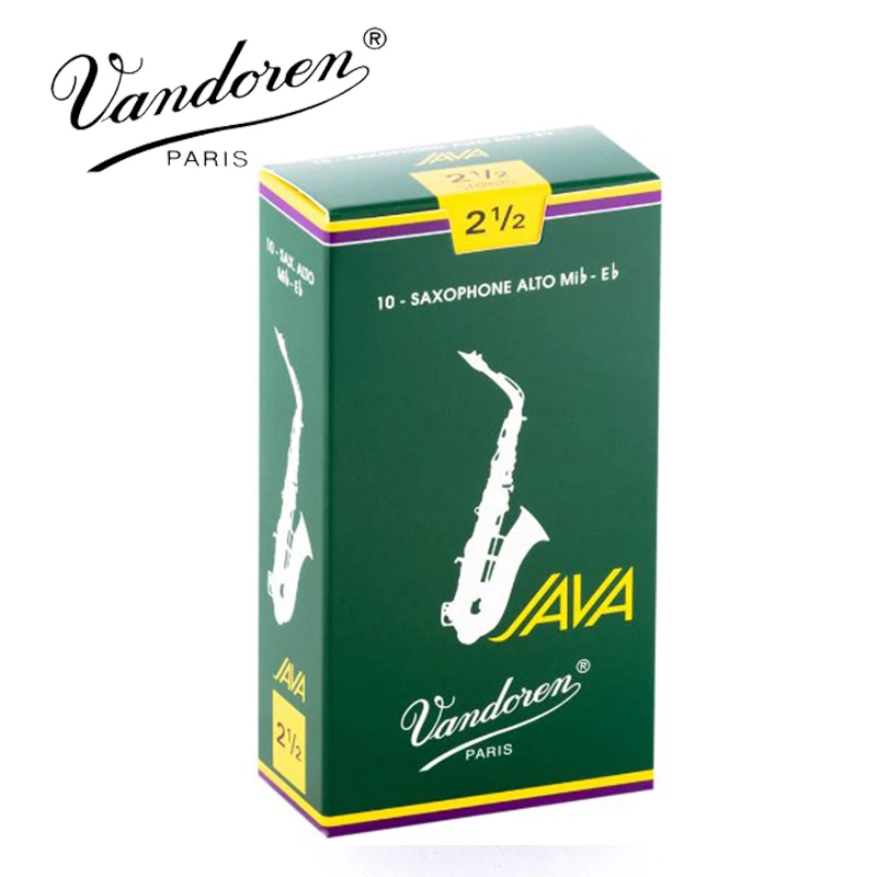 Франция Vandoren JAVA саксофон Alto Mib Eb сила тростника 2,5#, 3# серый зеленый коробка из 10 [ ]