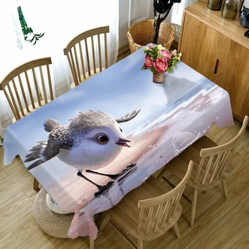 

Round Rectangular 3D Tablecloth Waterproof Kitchen Dinner Party Coffee Table Cloth House Decorative Table Cover Linen