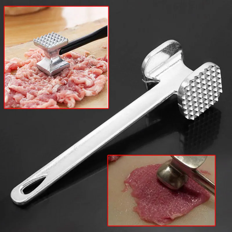 Говядина стейк свинина сыпучее мясо молоток Tenderizer Pounder Tnder ударные две стороны Кухня DIY пособия по кулинарии инструменты