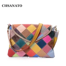 CHSANATO, женская сумка-клатч, натуральная кожа, вечерние сумки, красочные, через плечо, сумка-мессенджер, женские сумки через плечо, сумки-конверты