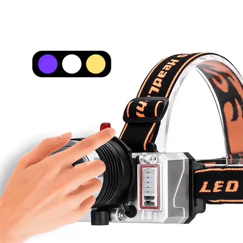 powerful led flashlight Waterproof T6 LED 2200Lm Zoomable Bicycle Headlamp High Power Headlight lanterna led bike #4S18 (5)