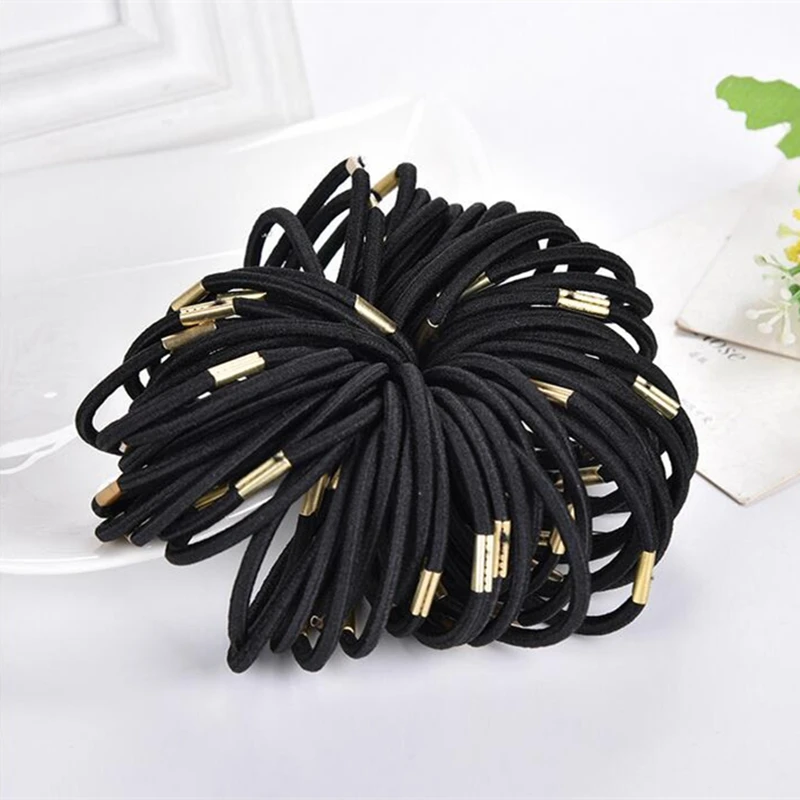

GHRQX 4mm hair rope Hair Accessories Hair fitting DIY Jewelry Fittings 10 PCS