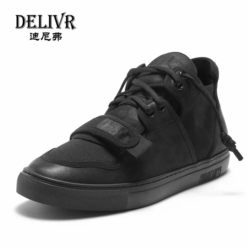 

Delivr Sneakers Men Shoes Casual Martins Boot Men Shoes Black Red 2019 Luxury Brand Formal Shoes Men Fashion Men's Flat shoes
