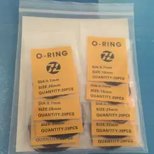 1 комплект премиум качества 0,5 мм/0,6 мм/0,7 мм 16~ 34 мм размер 200 шт прокладка резиновое уплотнительное кольцо для часов задняя крышка