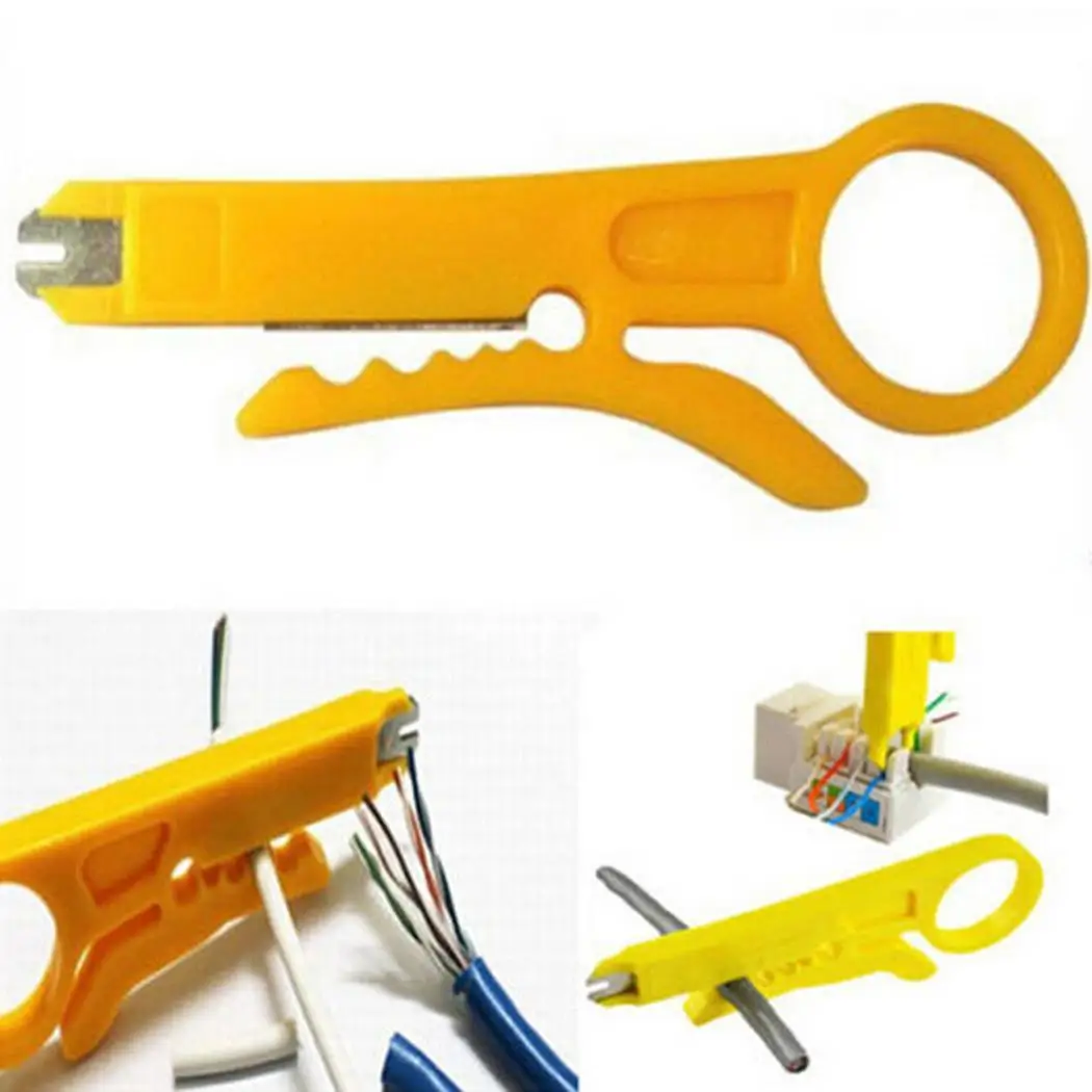 

Stripping Knife Clamp Network Pliers Stripping Cable Edicated Knife Cable Multi-function Stripping couteau de poche zakmes