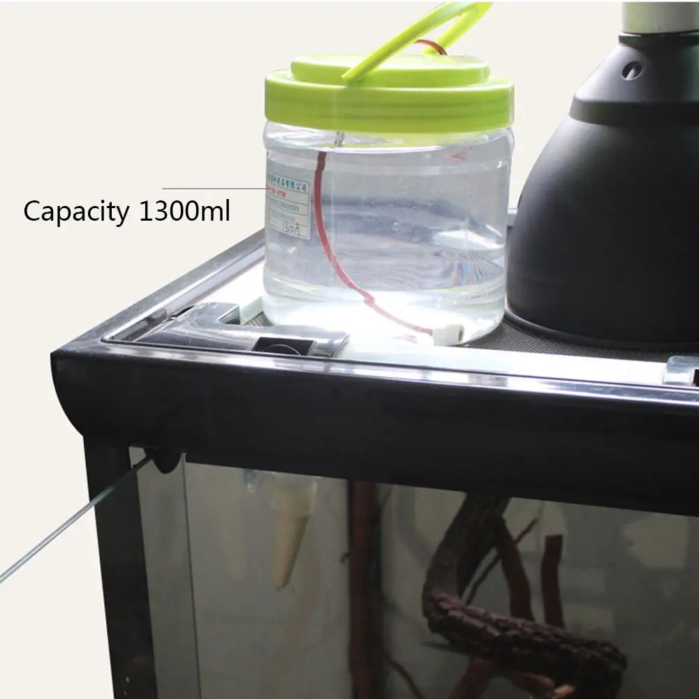 Хамелеон водная поилка дождевой лес цилиндр увлажнитель для рептилий цветок автоматический разбрызгиватель для воды