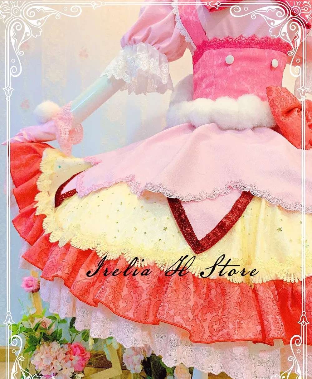 KiraKira Pretty Cure A La Аниме Косплей Cure Whip Usami Ichika Косплей Костюм розовое милое платье Высокое качество платье на заказ