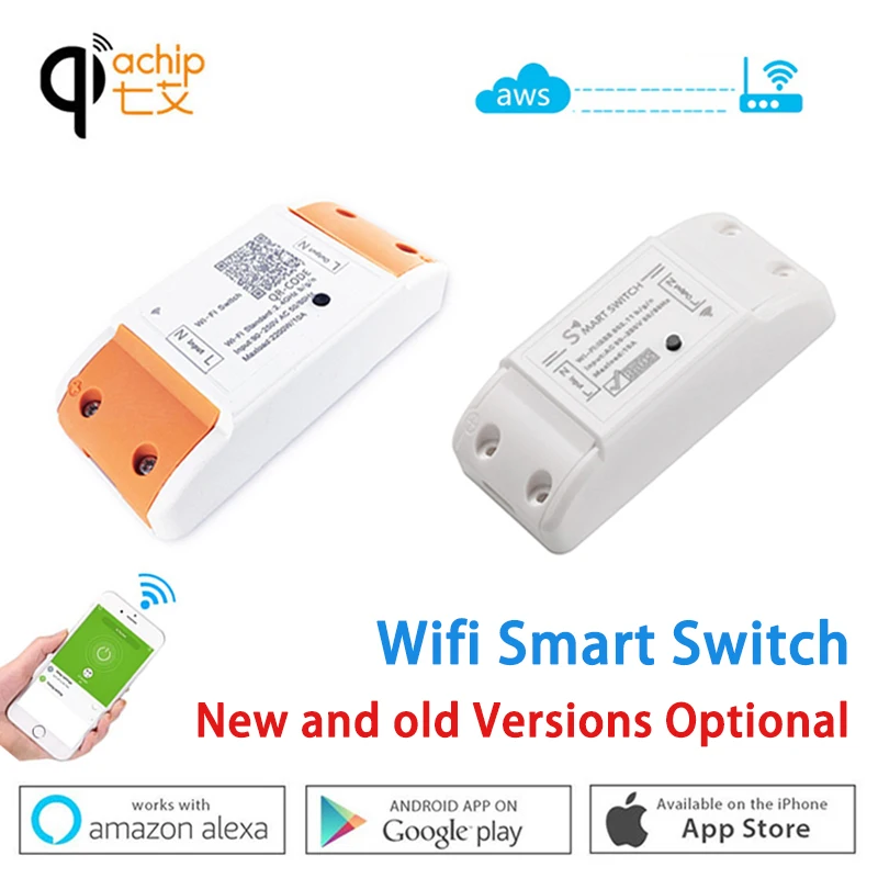 QIACHIP Wi Fi Smart Switch свет таймер реле универсальный модуль Беспроводной удаленного