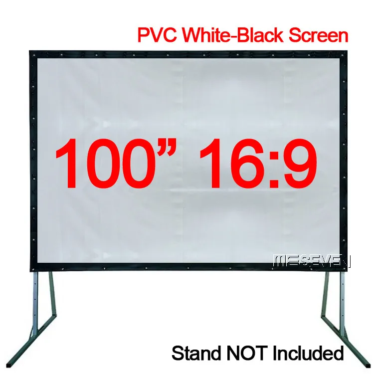 100 Inches 169 Hd Projector Pvc Soft Whiteblack Video Projector