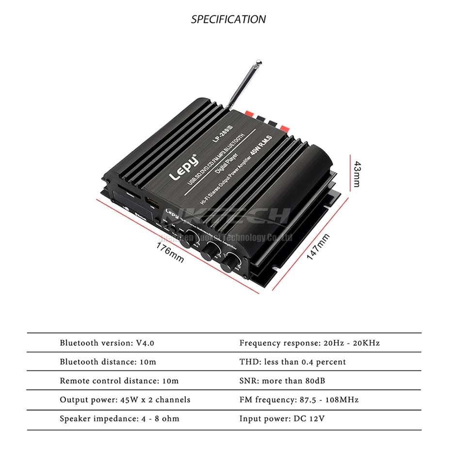 Lepy-bluetoothデジタルカーアンプ,LP-269S,hifiステレオ Lepy-bluetoothデジタルカーアンプ,LP-269S,hifiステレオ