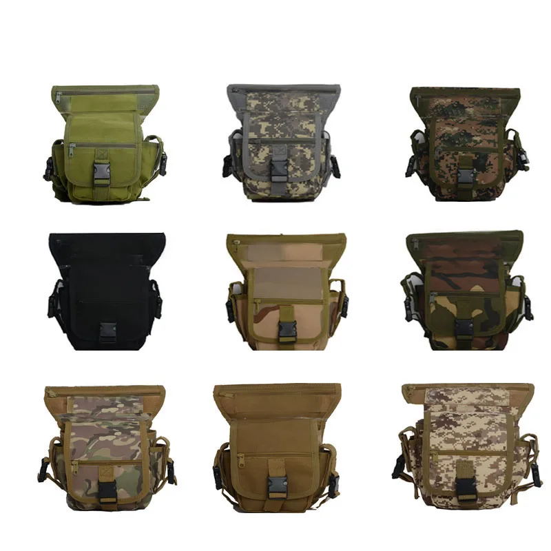 

Men Drop Leg Bags Pouch Military Fanny Packs Money Travel Motorcycle Comfortable Waterproof Camouflage Multifunctionwaist Packs