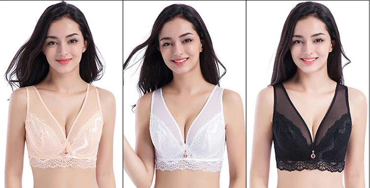 Bras For Women Sexy Lace Bra Lace Bralette Bras For Women Plus Size Underwir Top Plus Size Bra Full Cup White 14 