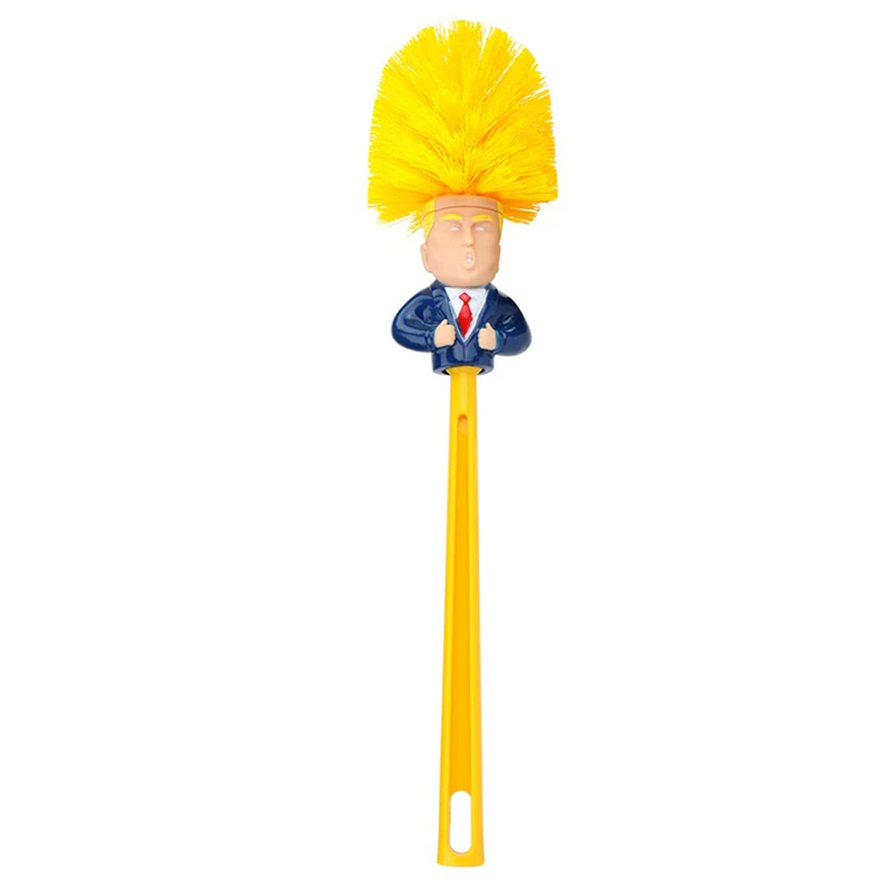 

Novelty Bathroom Cleaning Tool High Quality Easy Clean WC Cleaning Brush Donald Trump Toilet Bowl Brush