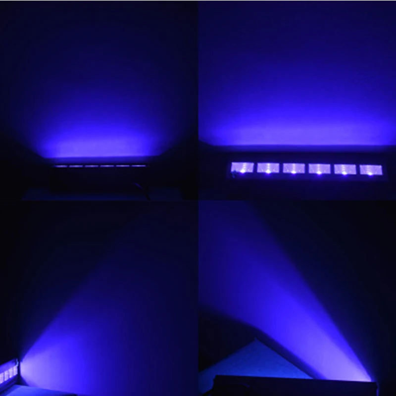 12 LED Дискотека УФ фиолетовый черный свет DJ 36 Вт Par лампа для вечеринки бар Лазерная