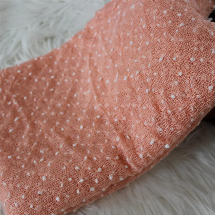 150*100cm Newborn Photography Backdrop Popcorn Fabric Baby Posing Dots Fabric Photography Blanket Newborn Photo Prop 6