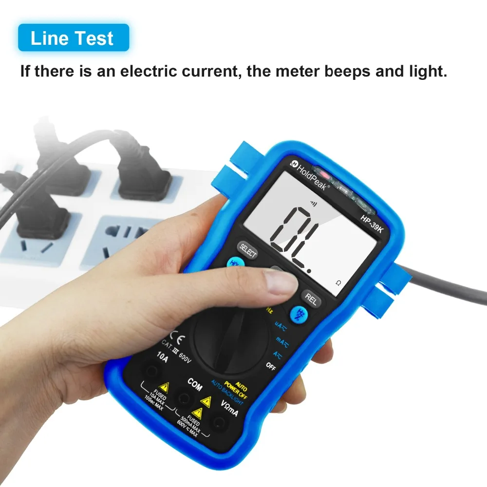 HoldPeak HP 39K Цифровой мультиметр Авто Диапазон Avometer Универсальный метр 4000 отсчетов