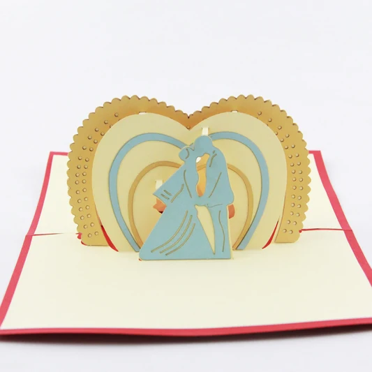  10pcs pop up card /2015 hot-selling wedding invitation passport - 32238129209