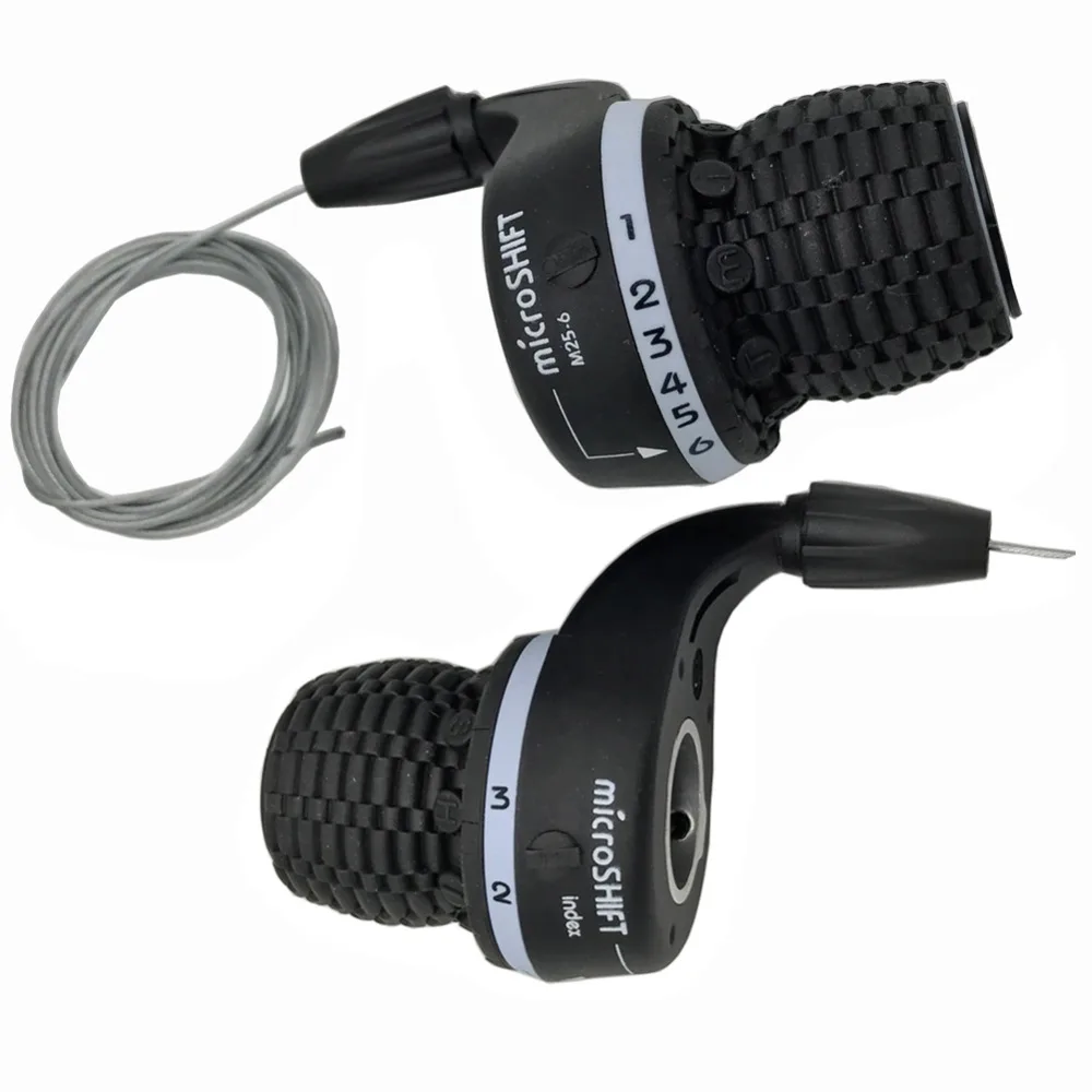 

microSHIFT MS29-6 Twist Shifter MTB Bike 1-3 $1-6 Speed Side Twist Grip Gear Shifters Trip Derailleur DIP Fit for Shimano
