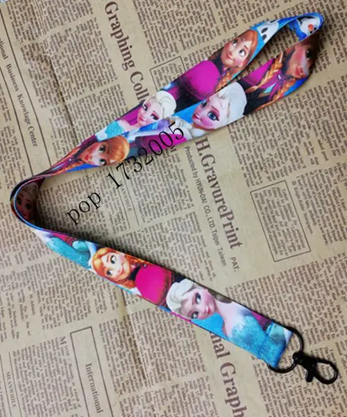 

New 10 pcs cartoon princess Cello Phone Key Chain Neck Strap Keys Lanyards gift X-83