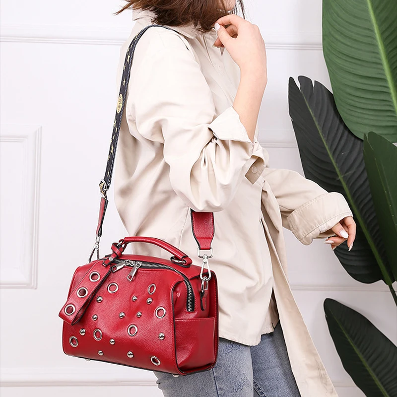 

Brand Candy Color Women Messenger Bag Wash Pu Leather Girls Soft Small Handbag High Quality Ladies Shoulder Bags&Purses