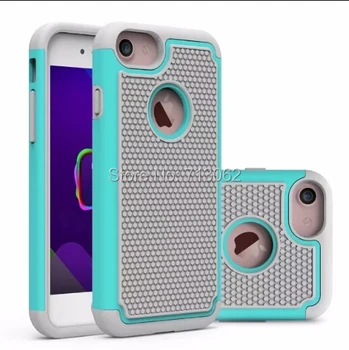 

3 in 1 Football Pattern Rugged ballistic Impact Combo TPU+PC Case For iPhone 7 free shipping By DHL 100pcs\lot