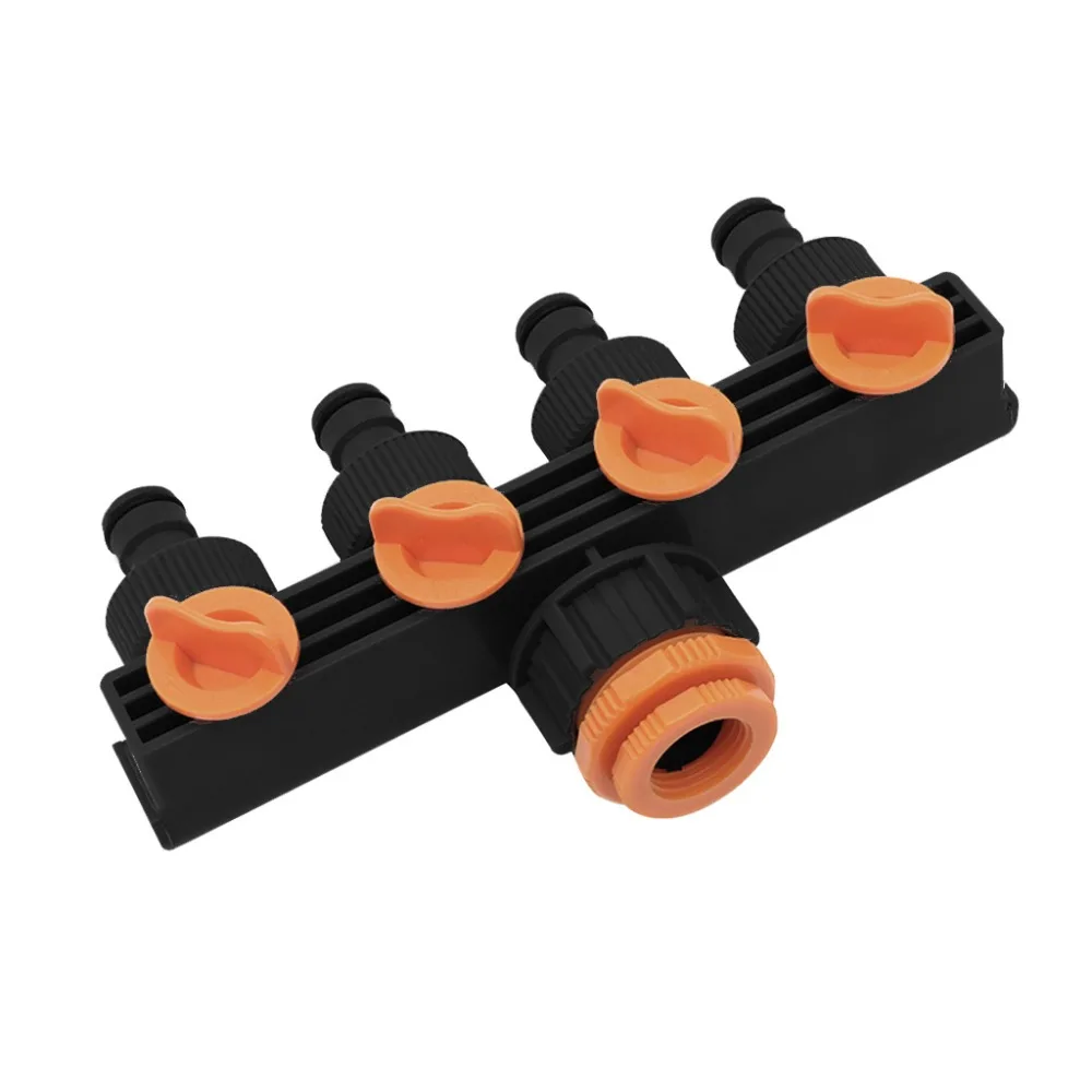 

Hot 4 Way Garden Hose Pipe Splitter Drip Irrigation Water Connector Agricultural Tap Apr12