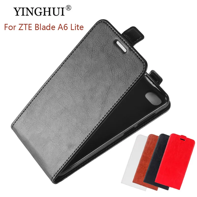 

For ZTE Blade A6 Lite PU Leather Vertical Phone Case For ZTE Blade A6 Lite Cases Flip Silicone Cover Phone Protective Shell