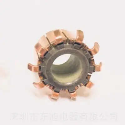 

1PC 8 x 15.25 x 14.7mm 10P Copper Bars Hook Type Motor Commutator TP1007